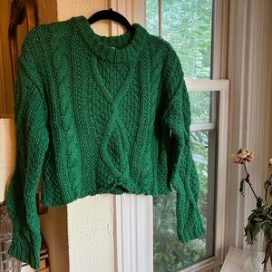 Free People Cutting Edge Cable Pullover